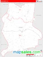Perry County, TN Wall Map Zip Code