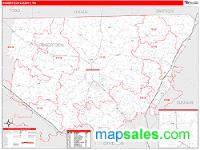 Robertson County, TN Wall Map Zip Code
