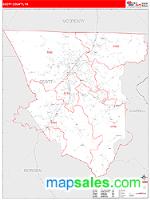 Scott County, TN Wall Map Zip Code