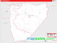 Van Buren County, TN Wall Map Zip Code