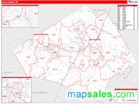 Bell County, TX Wall Map