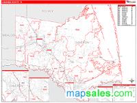 Cameron County, TX Wall Map Zip Code