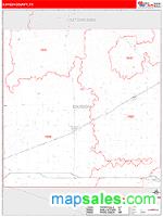 Carson County, TX Wall Map Zip Code