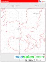 Castro County, TX Wall Map Zip Code