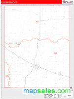 Childress County, TX Wall Map Zip Code