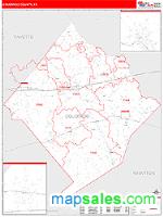 Colorado County, TX Wall Map Zip Code