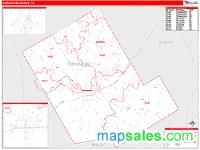 Comanche County, TX Wall Map Zip Code