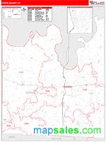 Cooke County, TX Wall Map Zip Code