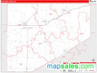 Eastland County, TX Wall Map Zip Code