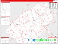 Fayette County, TX Wall Map Zip Code
