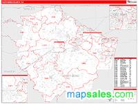 Fort Bend County, TX Wall Map Zip Code