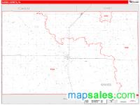 Gaines County, TX Wall Map Zip Code