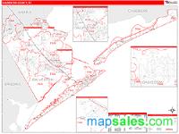 Galveston County, TX Wall Map