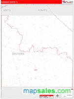 Glasscock County, TX Wall Map Zip Code