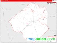 Goliad County, TX Wall Map Zip Code