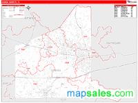 Gregg County, TX Wall Map Zip Code