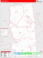 Grimes County, TX Wall Map Zip Code
