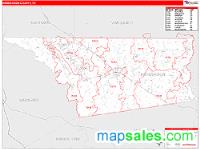 Henderson County, TX Wall Map Zip Code