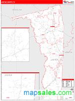 Jasper County, TX Wall Map Zip Code