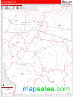 Kaufman County, TX Wall Map Zip Code