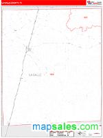 La Salle County, TX Wall Map Zip Code