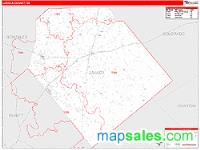 Lavaca County, TX Wall Map Zip Code