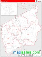 Leon County, TX Wall Map Zip Code