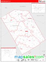 Limestone County, TX Wall Map Zip Code