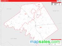 Mills County, TX Wall Map Zip Code