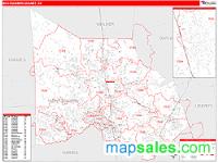 Montgomery County, TX Wall Map Zip Code