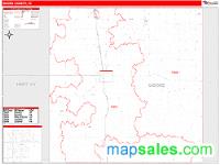 Moore County, TX Wall Map Zip Code