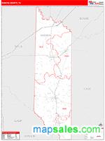 Morris County, TX Wall Map Zip Code
