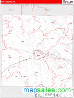 Parker County, TX Wall Map