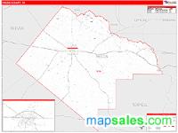Pecos County, TX Wall Map Zip Code