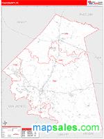 Polk County, TX Wall Map Zip Code