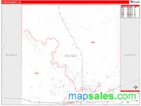 Potter County, TX Wall Map Zip Code