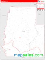 Real County, TX Wall Map Zip Code