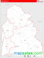 Sabine County, TX Wall Map Zip Code