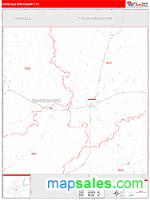Shackelford County, TX Wall Map Zip Code