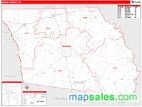 Shelby County, TX Wall Map Zip Code