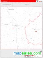 Stephens County, TX Wall Map Zip Code