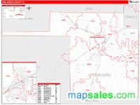 Tom Green County, TX Wall Map