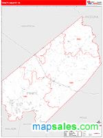 Trinity County, TX Wall Map Zip Code