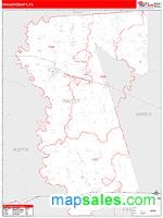 Waller County, TX Wall Map Zip Code
