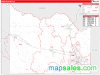 Wichita County, TX Wall Map Zip Code