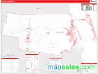 Willacy County, TX Wall Map Zip Code