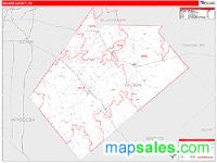 Wilson County, TX Wall Map Zip Code