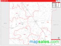 Wise County, TX Wall Map Zip Code