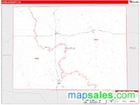 Zavala County, TX Wall Map Zip Code