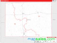 Zavala County, TX Wall Map